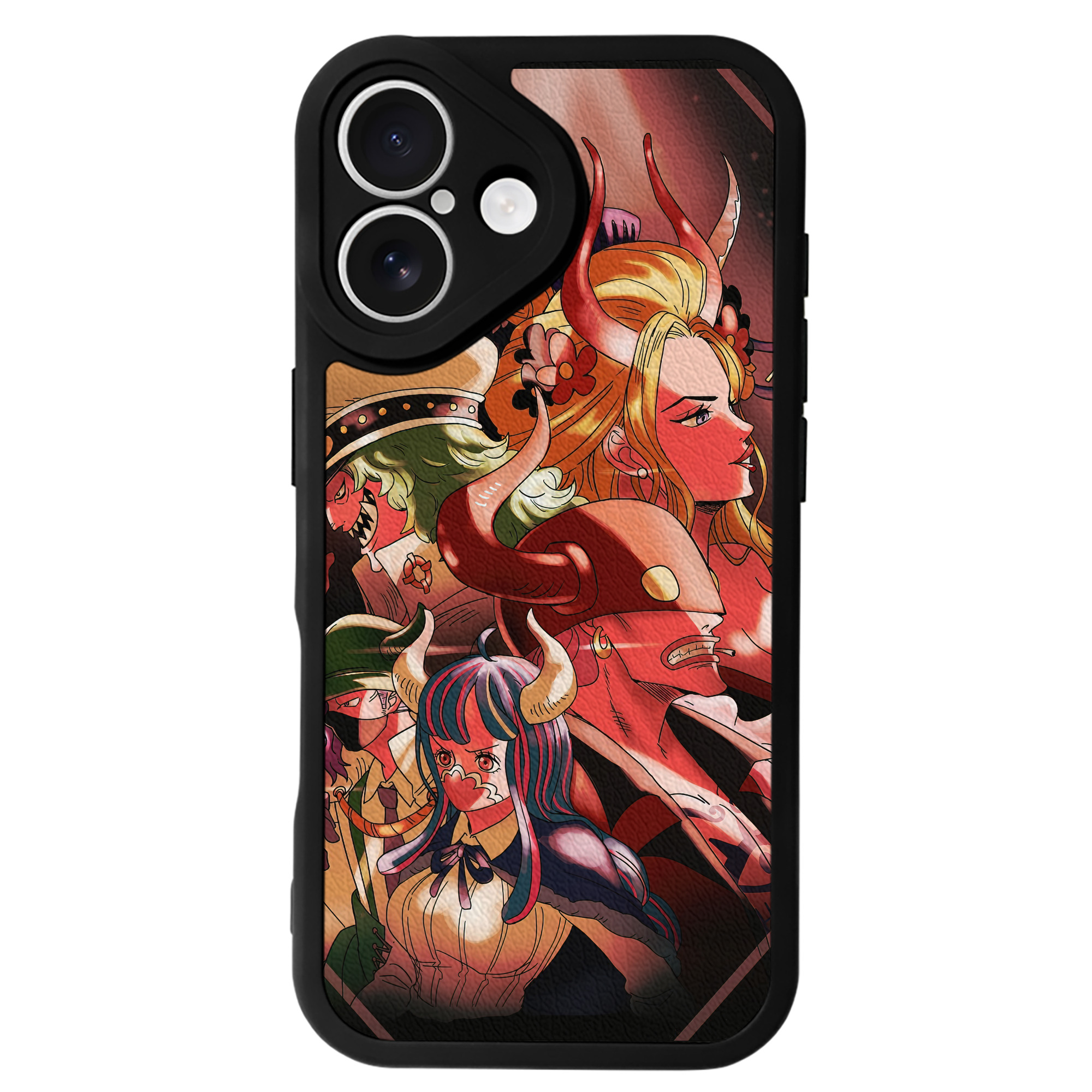 （画像用） ワンピース ONE PIECE 【iPhone 16シリーズ対応】シリコンスマホケース（レザー調） 材質：シリコン